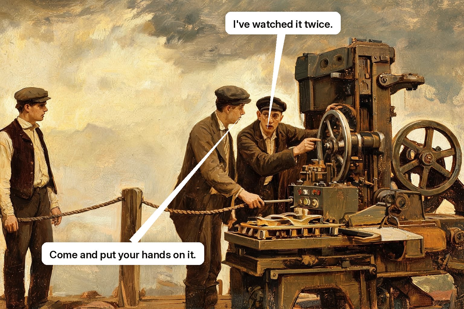 One customer passively watches a fixed product tour while another completes the real task with an onboarding guide.